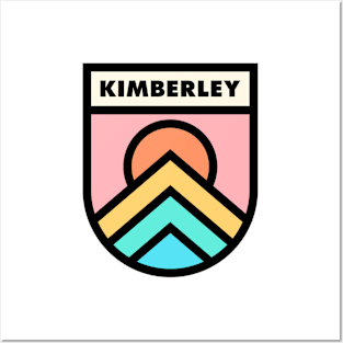 Kimberley BC Retro Badge Posters and Art